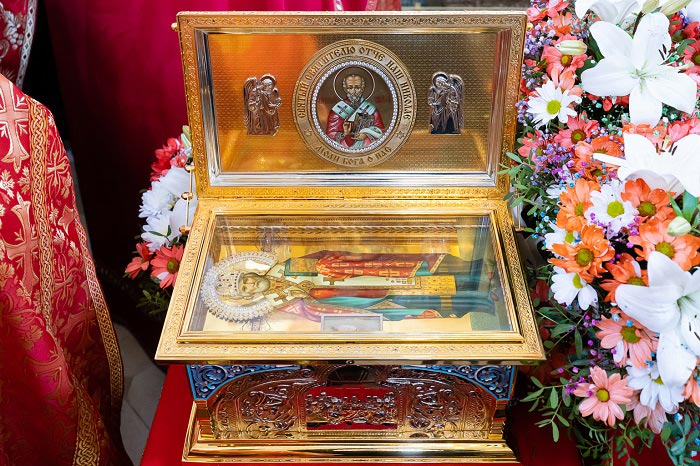 Read more about the article Завершилось пребывание ковчега с мощами святителя Николая Чудотворца в Костанайской епархии